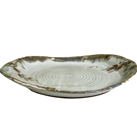 Donna Rowe Durango Pottery Vintage Large Oval Serving Platter Bowl Aspen Leaves - Picture 2 of 7